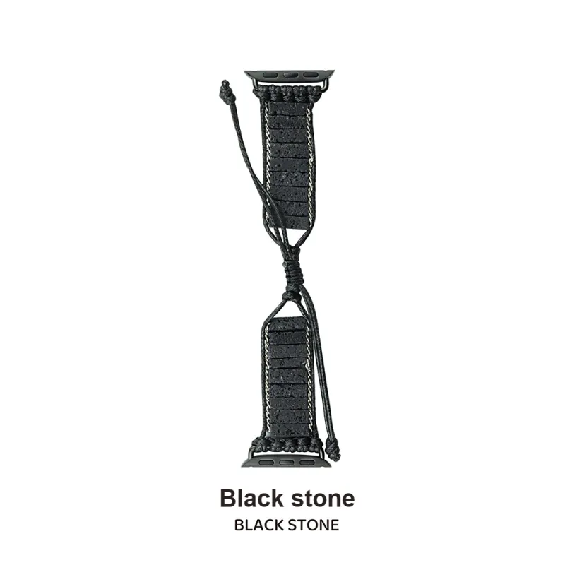Vobafe Watch Band Apple Compatibility Original Stone Woven Rope Material-17