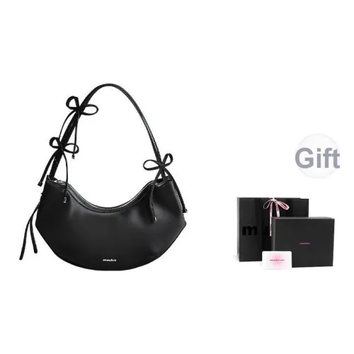 Muuluu Балет Сумка Универсальная Сатиновая Сумка через плечо Сумка через плечо Стандартного размера Женская Черная