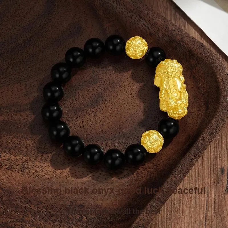 LIU GUI FU JEWELRY Obsidian Bracelets Unisex-3