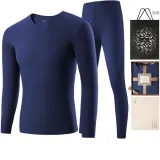 Men's V-Neck Gift Box Set (Sapphire Blue) Heat-Free/Shopping Bag Included