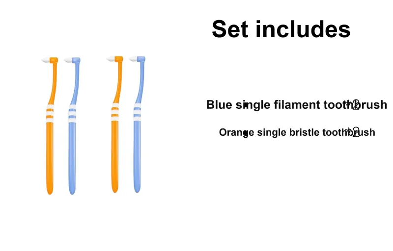 FAWNMUM Single Bundle Pointed Toe Toothbrushes Cleaning 4 Pcs-1