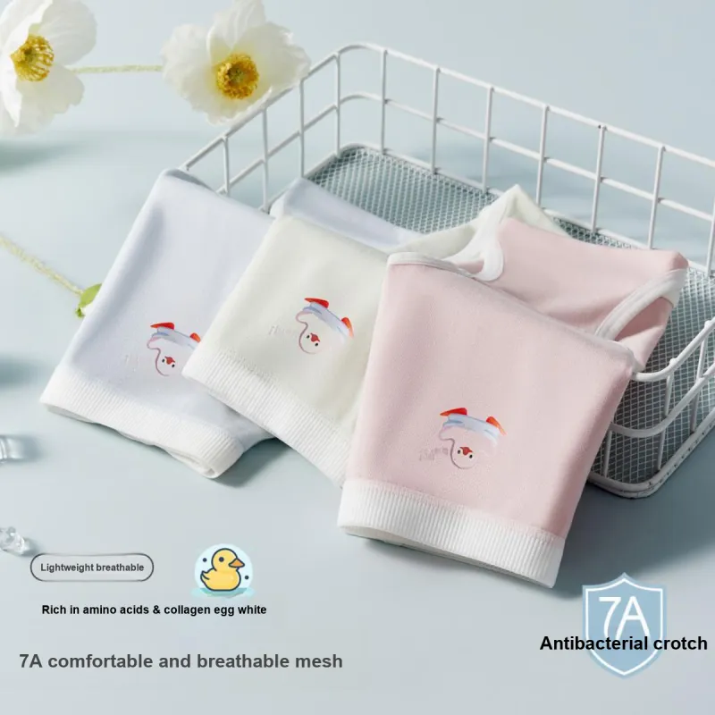Urban Beauty Underpants Fashion Basic Versatile Skin Friendly Breathable Women's 3 Pack-3