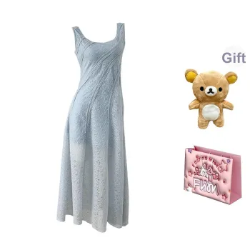 FLIM Slip Dresses Women's Blue Bear Box