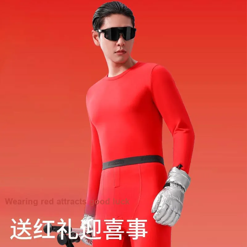 SNOW FLYING Thermal Set Men's Red-4
