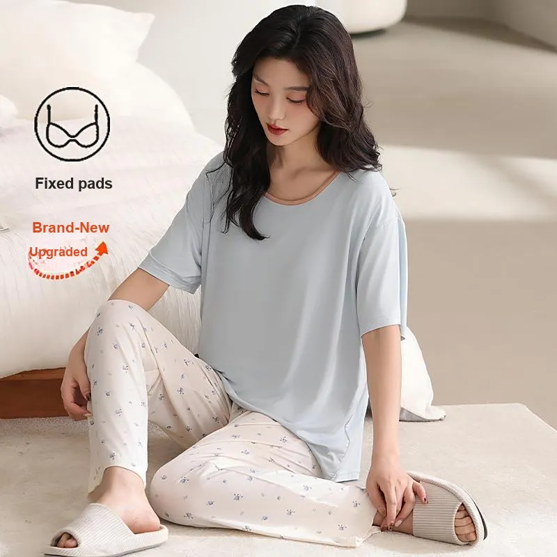 MADALLO Pajama Set Women's Sky Blue-3