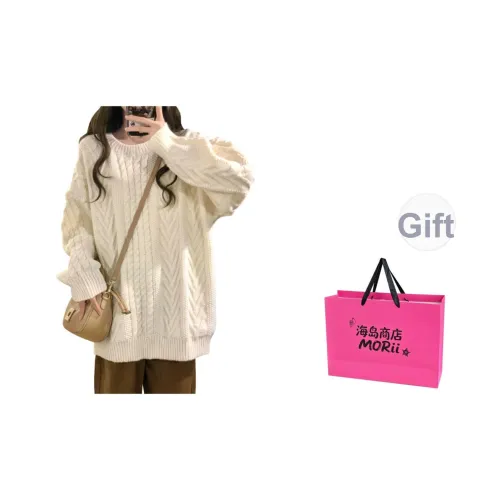 MORii Экрю Сумка для покупок Включено Женская Трикотаж