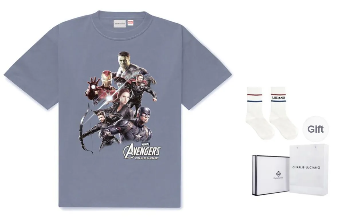 Charlie Luciano x MARVEL/ T-Shirt Unisex Gray