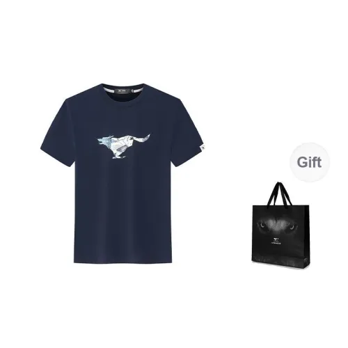 SEPTWOLVES Crew Neck Pane T Shirt Men's