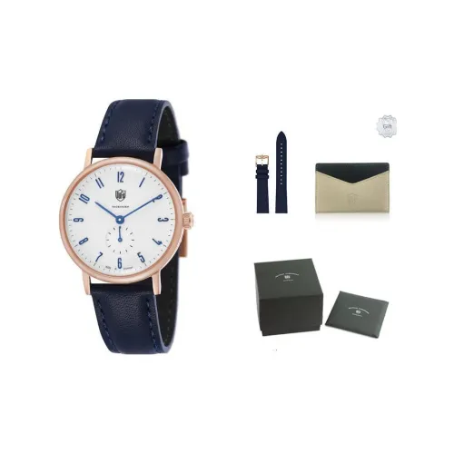 DUFA WALTER GROPIUS Collection Кварцевый механизм Женские часы Watch Белый циферблат Нержавеющая сталь Корпус часов