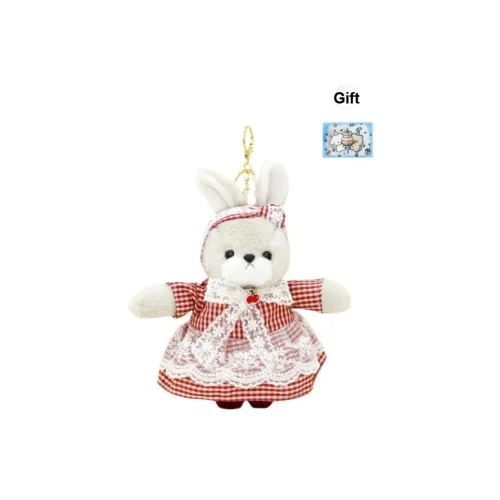 BANLI Милый Комбинезон-Платье Пасторальный Кролик Кукла Плюшевая Подвеска 20 см Высота