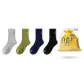 4 Pack (Light Gray-Grass Green-Navy Blue-Black)