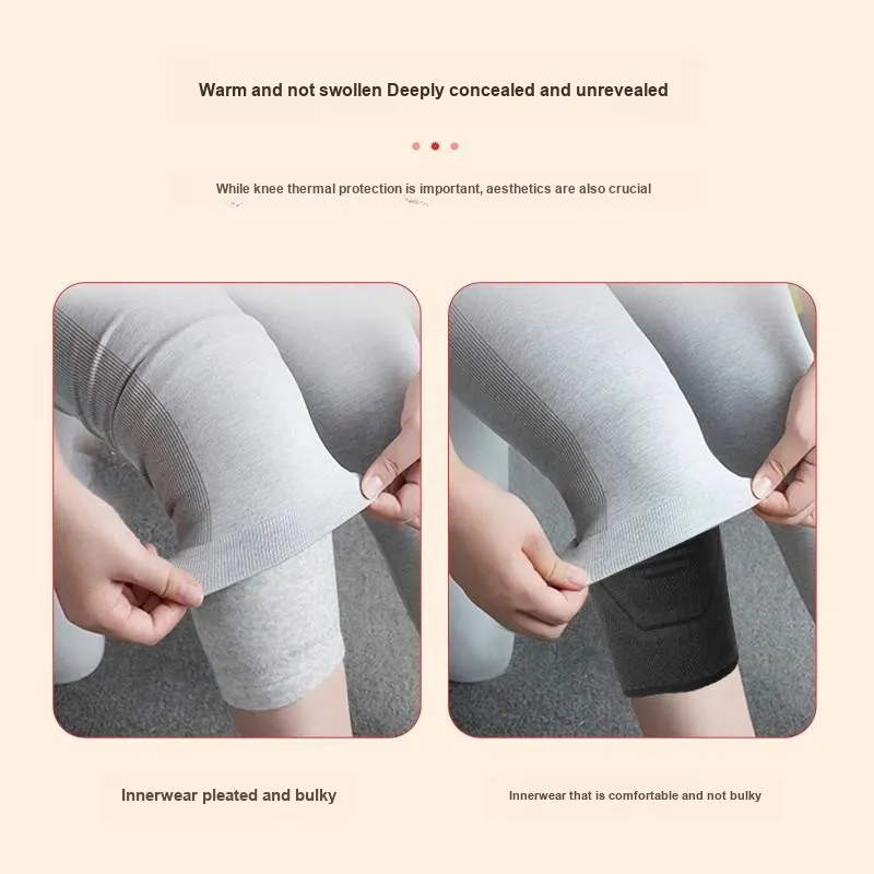 NAILEKESI Knee Pads Motorcycle Bike Unisex Cotton Elastane Blend 2 Pack-2
