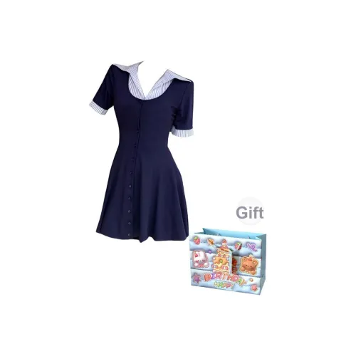 REMOULD Короткое платье с короткими рукавами женское