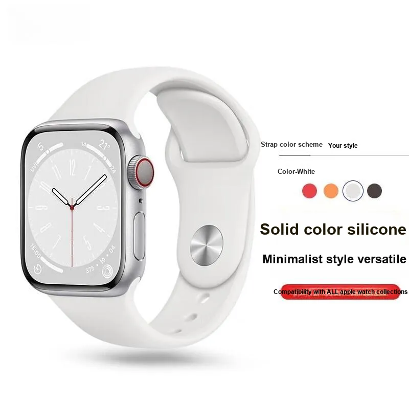 KUWU STREET Apple Compatibility Watch Band 237mm Silicone Material-5