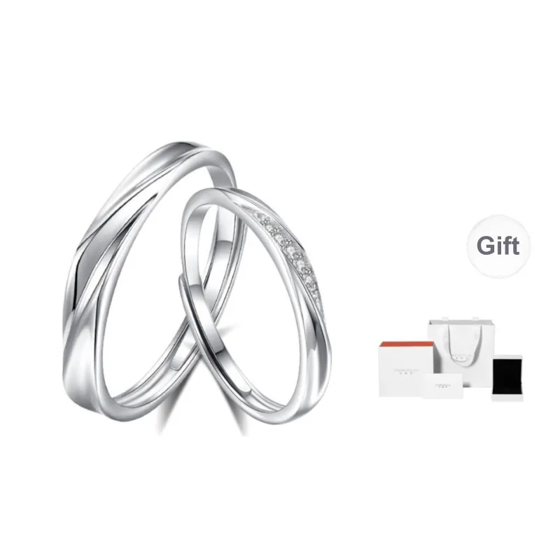 SHENGYALUO 999 Fine Silver Rings Unisex-0
