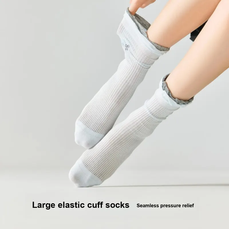 Temooues Mid Calf Socks Women's Combo Set-4