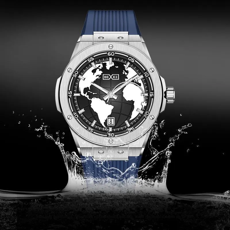BEXEI J 20 Collection Automatic Mechanical Movement Watch Men's Watches Black Dial-12