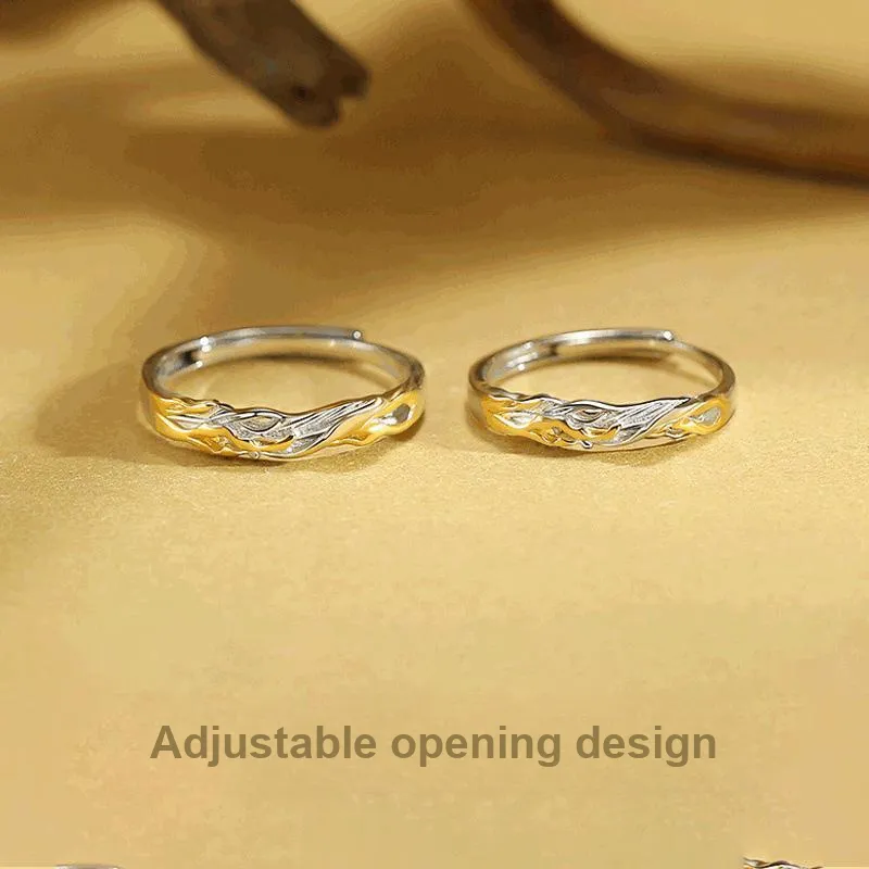 FOREVER MELODY 925 Sterling Silver Rings Unisex-3