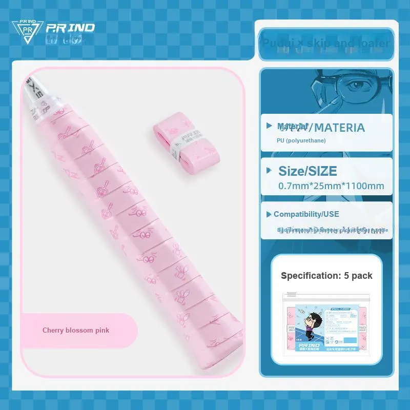 P.R IND x YUEDONGWANGSHU Badminton Grip Tape PU Polyurethane Thin-12