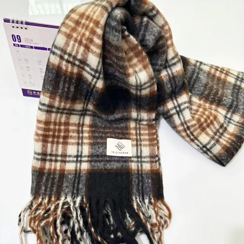 PALBAS Polyester Knit Scarves Women's-4