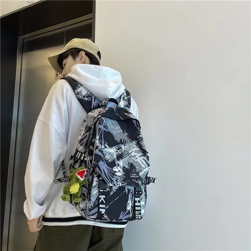 Vack Nylon Backpack Unisex Multicolor-3