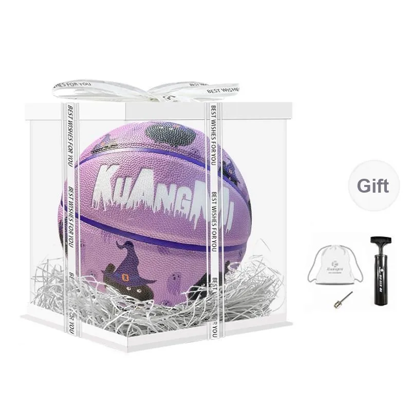 Kuangmi PU Basketball Dark Purple Size 7 Ball Training Unisex-6