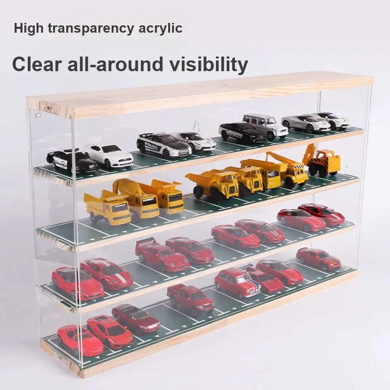 Maisto 1:64 Storage Dust-Resistant Display Case Model Accessories-2