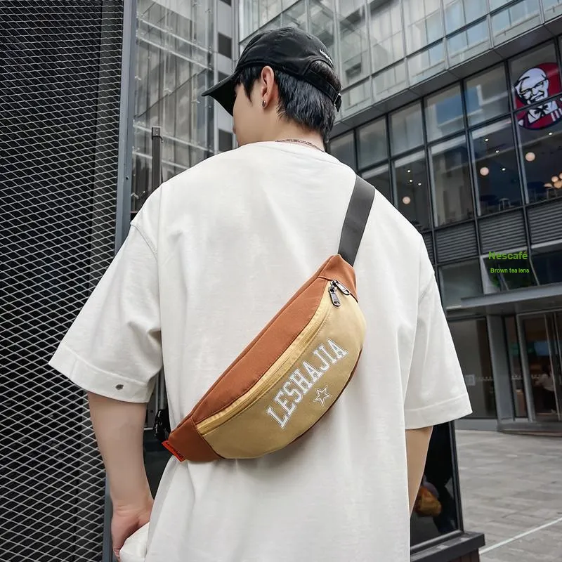 Morellybear Nylon Sling Bag Unisex-5