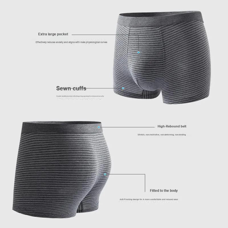 Qiao Ni Tong Underpants Men's 3 Pack-4