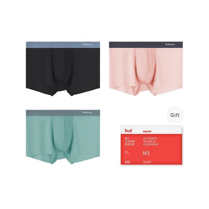 MIIOW Trend Party Series Underpants Men's Shopping Bag 3 Pack-8