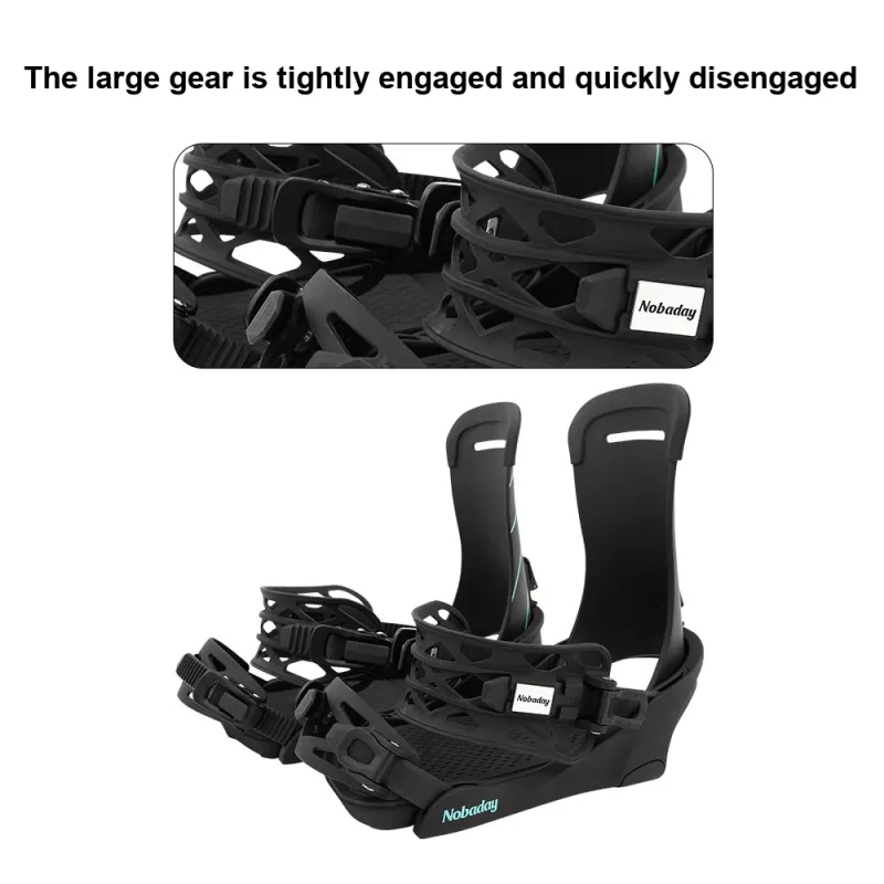 NOBADAY Single Snowboard Ski Bindings-4