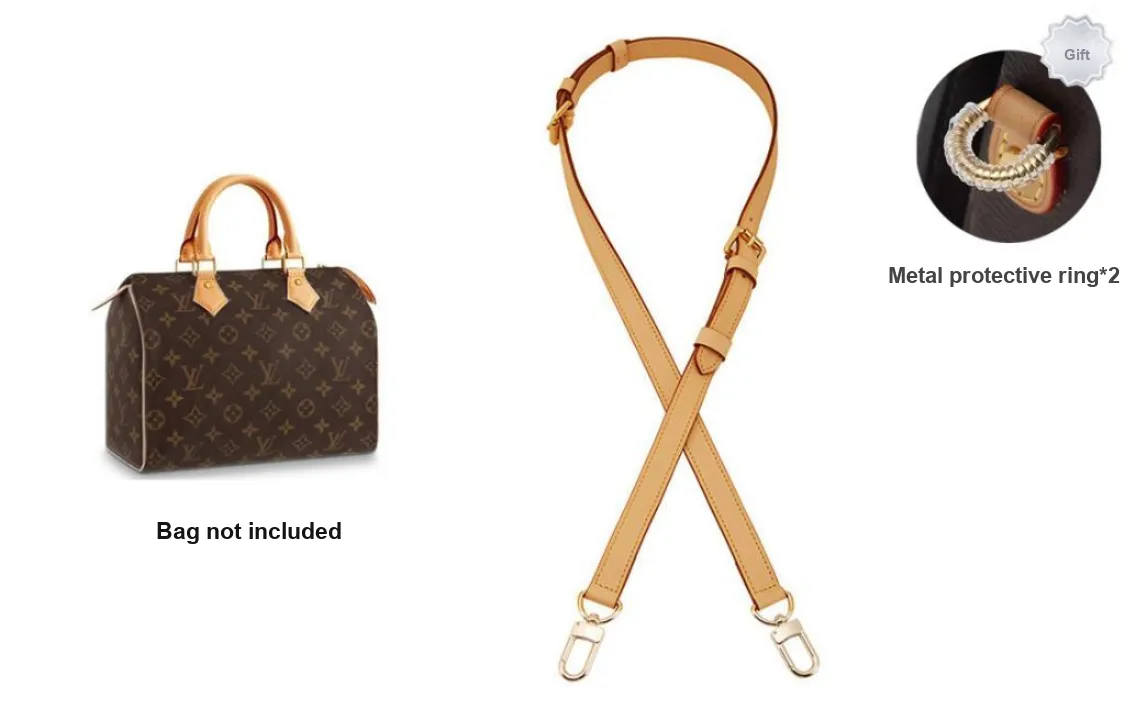 Luxury Care Artisan Workshop Top Grain Cow Leather Bag Strap Women's Beeswax