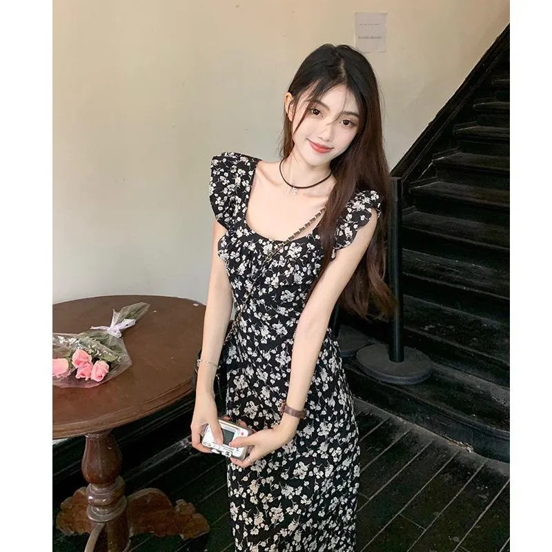 Mu Qingqing Short Sleeved Dress Women's-3