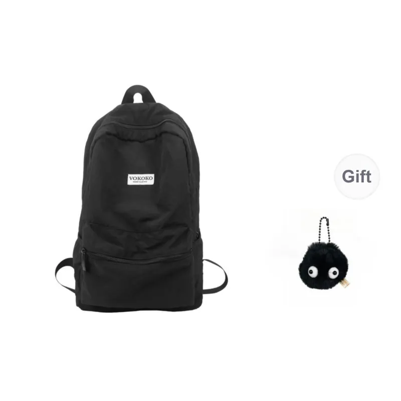BRABOSTON Nylon Backpack Regular Unisex Black/Pink/Red/Purple/Khaki-27