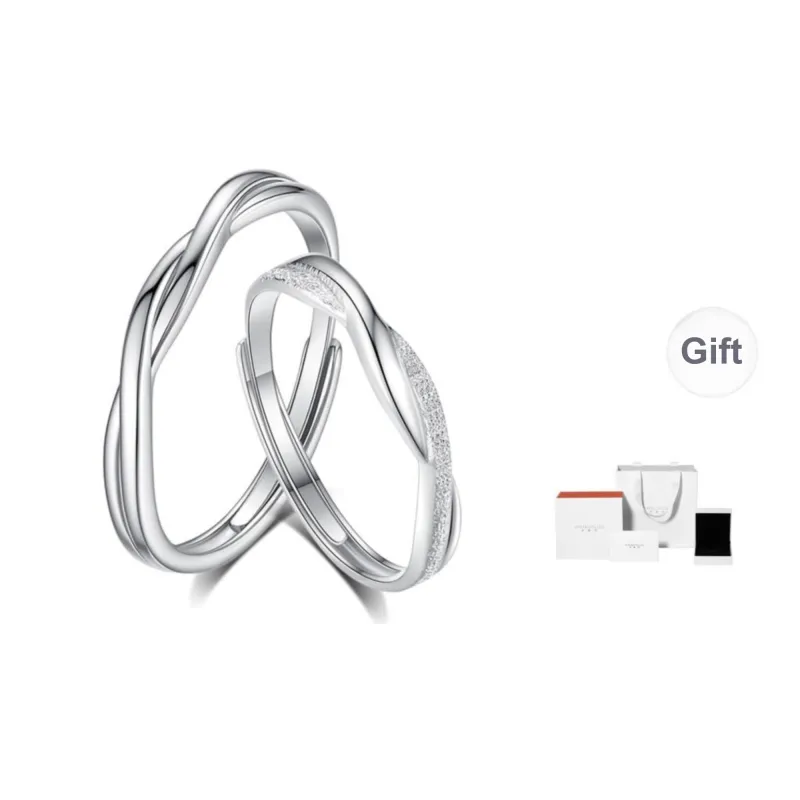 SHENGYALUO 999 Fine Silver Rings Unisex-0