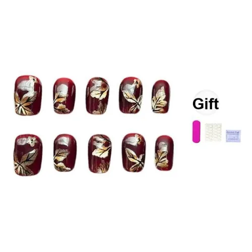 XIBI Кожа Осенний и Зимний Бобовый Кошачий глаз Накладные ногти Сверкающий Патч Изящный Прозрачный Накладные ногти