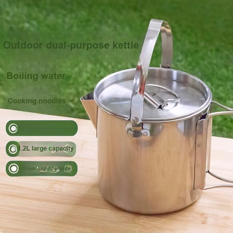 Mulan Brigade Outdoor Water Equipment Outdoor Water Bottle 1.2L Stainless Steel-1