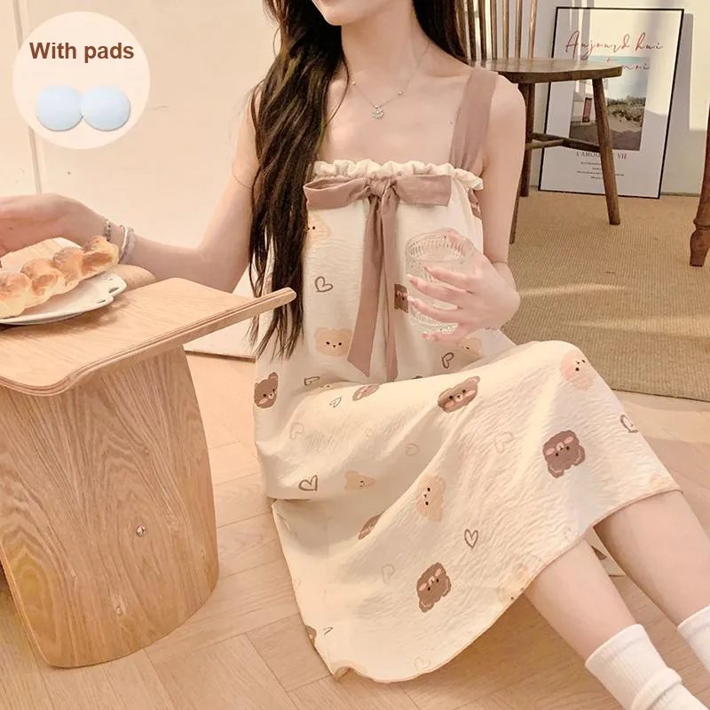 Ta Yan Nightgown Women's Apricot-1
