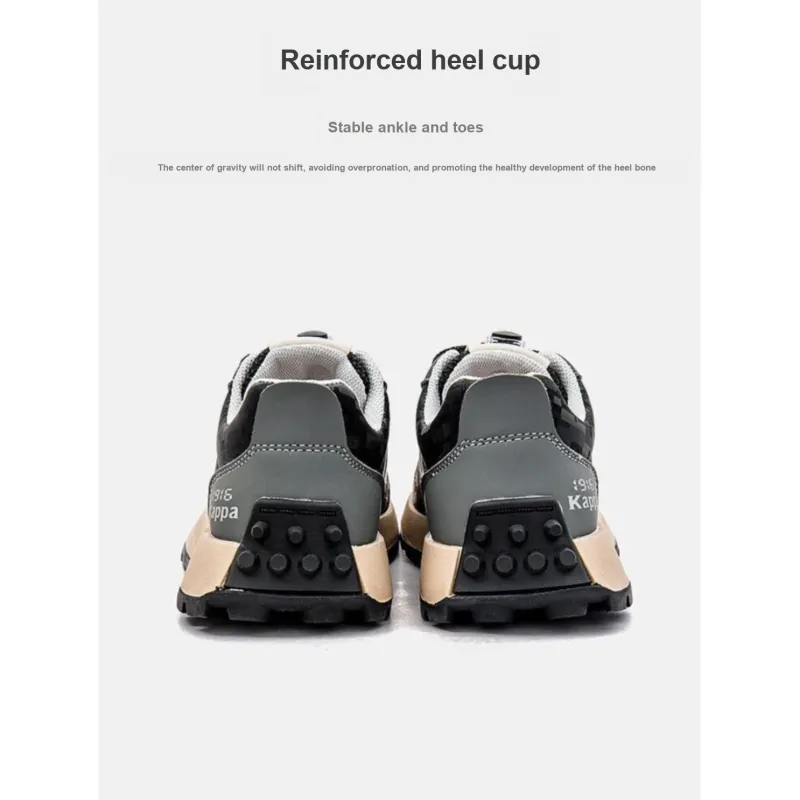 KAPPA KIDS Anti Kick And Abrasion Resistant Low Top Kids Lifestyle Shoes Black Gray Kids'-3