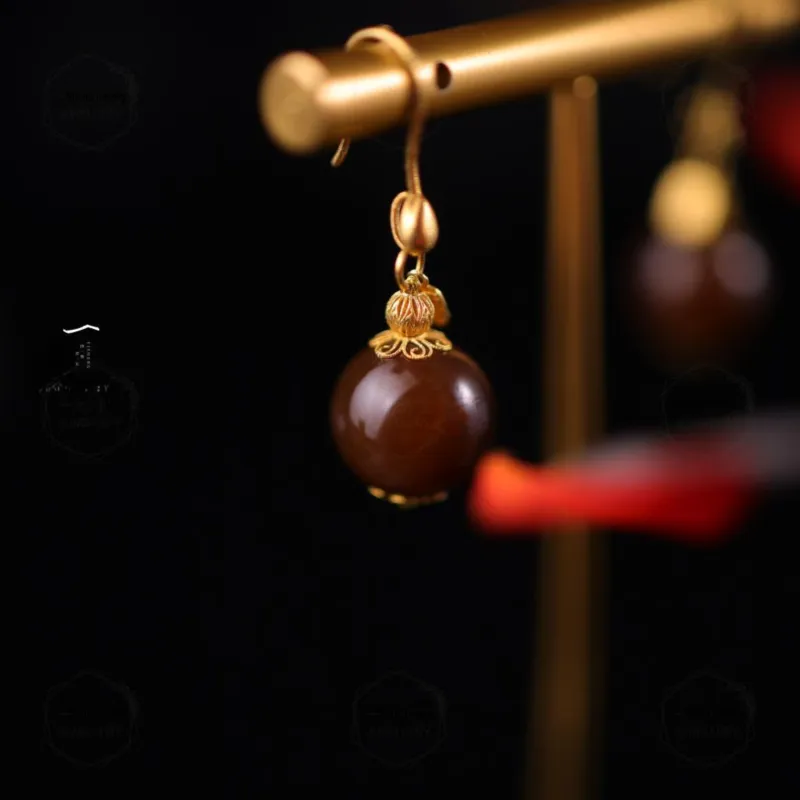 Yisheng Jewelry Earrings Sugar Jade Women's-1