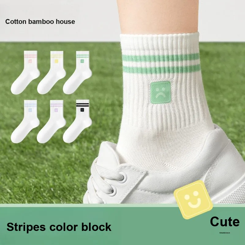 B&C.Room Mid Calf Socks Women's 4 Pack-4
