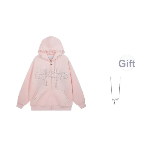 Giyu Розовый В комплекте с ожерельем Женские Свитшоты
