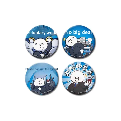 KAYOU Сяолань и его друзья Счастливый каждый день значок в виде олова с брошкой