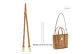 MCM Basket Bag Yellow Brown 1.1 Width 90-120cm with Metal Protective Ring*2