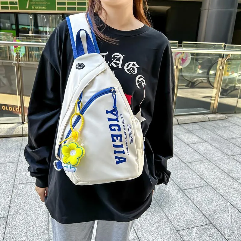 Alcohol Dragon Oxford Sling Bag Regular Unisex White Blue/White Green/Black/White-11