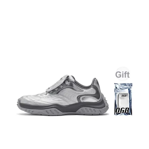 OGR Nova OG Серебряный Slip-переносный Дышащий Легкий Низкий Топ Casual Унисекс Античный Серебряный