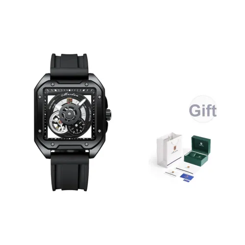 MESDUN Механические Мужские Часы 42,9мм*50,3мм*12,3мм Черные