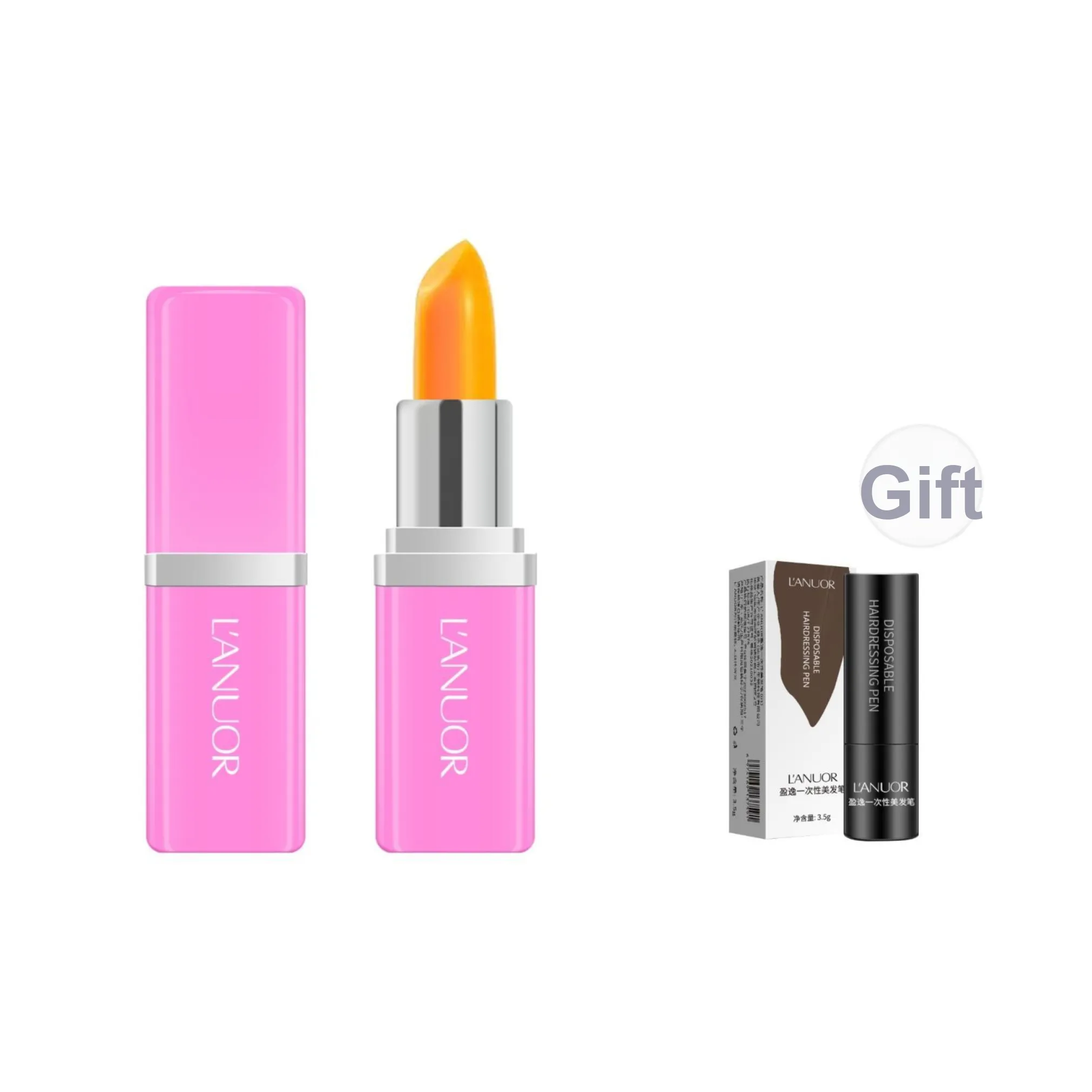 LANUOR Вишнево-красный Вода Помада L01 3,8г Розовый Увлажняющий