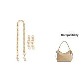 [Gold-Tone Two-Piece Set]Pig Nose *2+Decorative Chain 45cm