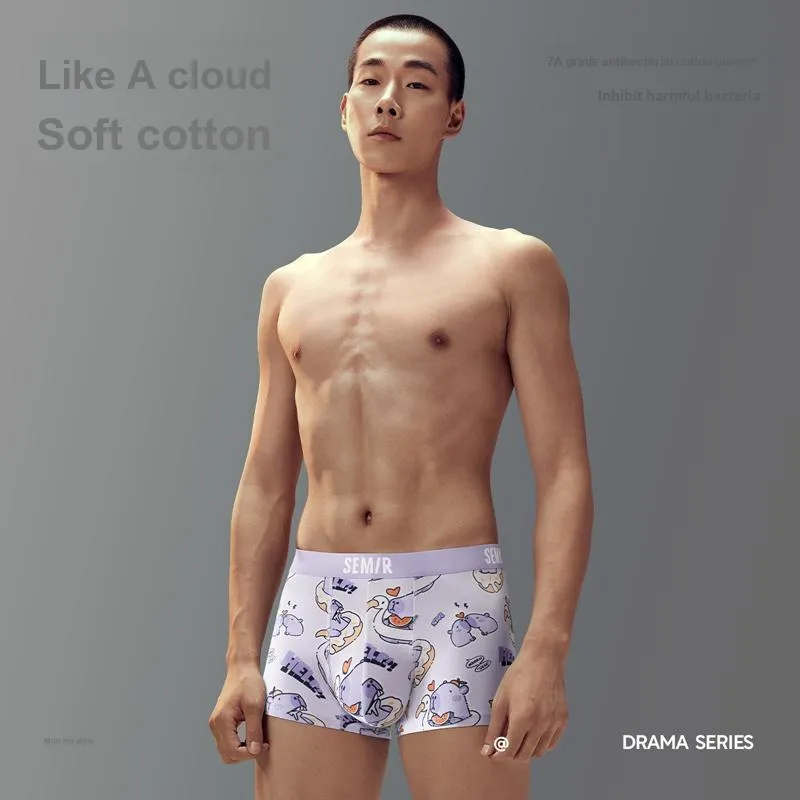 SEM/R Underpants Men's 3 Pack Eating Melon Pig-1